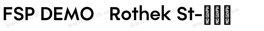 FSP DEMO   Rothek St字体转换